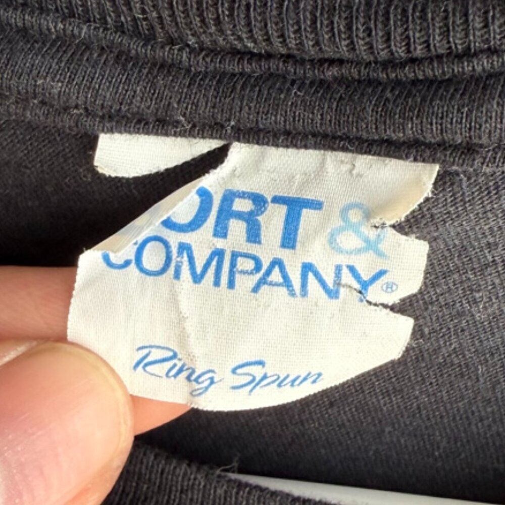 PORT & COMPANY NASA Black 50-year Anniversary Short Sleeve Shirt - Picture 3 of 4